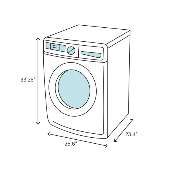 Ge washer deals and dryer dimensions